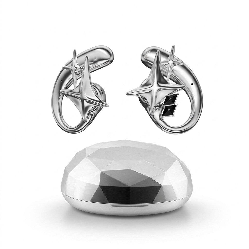 Magnetic Chrome Headphones